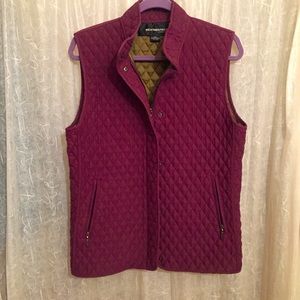 Weatherproof Quilted Zipper/Snap-front Vest